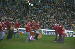 State Of Origin II 2 Event Drumming football drum off  Telstra Stadium Sydney